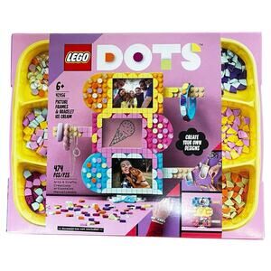 LEGO DOTS Ice Cream Picture Frame & Bracelet Holder #41956 Craft Kit 474 Pieces